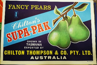 Fruit Box Labels are a colourful reminder of a thriving fruit industry