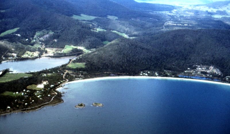 Apex Point and White Beach from the Air